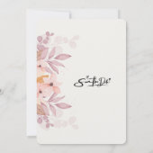 フローラ&シンプル招待状結婚式招待状 招待状 (裏面)