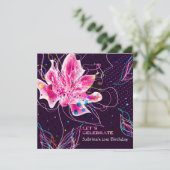 フローラ·ジュビリー-誕生日パーティーの招待 招待状 (スタンド正面)