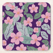フローラ スクエアペーパーコースター (正面)