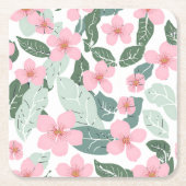 フローラ スクエアペーパーコースター (正面)