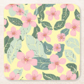 フローラ スクエアペーパーコースター (正面)