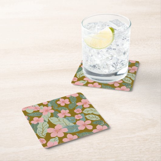 フローラ スクエアペーパーコースター (インサイチュ)