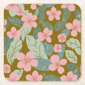 フローラ スクエアペーパーコースター (正面)