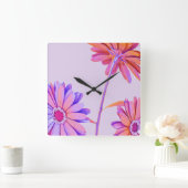 フローラ スクエア壁時計 (ホーム)