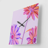 フローラ スクエア壁時計 (傾斜)