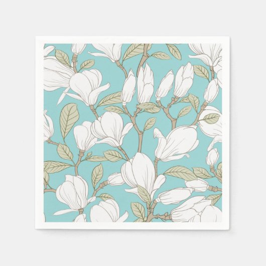 フローラ スタンダードカクテルナプキン (正面)