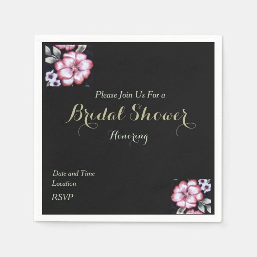 フローラ スタンダードカクテルナプキン (正面)