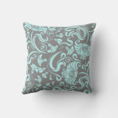 フローラ/ダマスクパターン クッション (裏面)