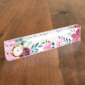 フローラ デスクネームプレート (側面)