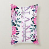 フローラ·ナナ·スプリット·モノグラム アクセントクッション (正面(垂直))