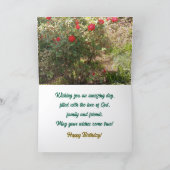 フローラ、ハッピーバースデーカード カード (内部)