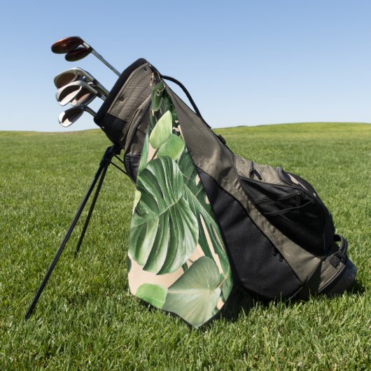 フローラ/ハワイアン/トロピカルリーフ ゴルフタオル (グリーン)