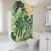 フローラ/ハワイアン/トロピカルリーフ シャワーカーテン (インサイチュ)