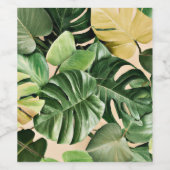 フローラ/ハワイアン/トロピカルリーフ ワインラベル (シングルラベル)