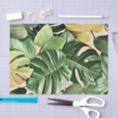 フローラ/ハワイアン/トロピカルリーフ 薄葉紙 (クラフト)