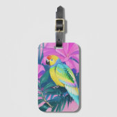 フローラ/ハワイアン/熱帯/オウム ラゲッジタグ (正面縦)