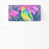 フローラ/ハワイアン/熱帯/オウム 横断幕 (インサイチュ)