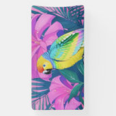 フローラ/ハワイアン/熱帯/オウム 横断幕 (縦)