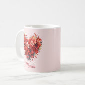 フローラ |ハート |バカスタムンタイン コーヒーマグカップ (正面左)