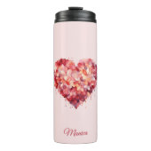 フローラ |ハート |バカスタムンタイン タンブラー (正面)