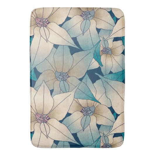 フローラ バスマット (正面縦)