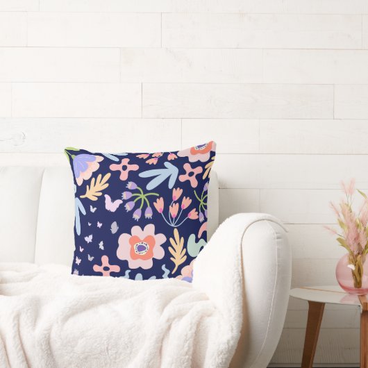 フローラ&バタフライイン春装飾用クッション クッション (ソファ)