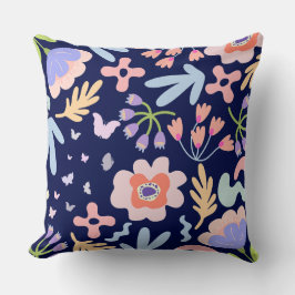フローラ&バタフライイン春装飾用クッション クッション