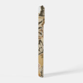 フローラ&バタフライコラージュ電話ケース iPhone 15ケース (右側面)