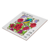 フローラ(バラ), w verse from 1コリント16:14 タイル (側面)