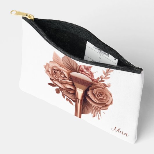 フローラ パーソナライズされた アクセサリーポーチ (見開き)