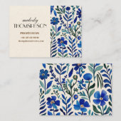 フローラ パーソナライズされた 名刺 (正面/裏面)