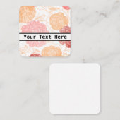 フローラ・ビジネス/プロファイル・カード スクエア名刺 (正面/裏面)