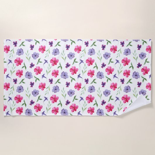 フローラ ビーチタオル (正面)