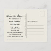 フローラ·ピンエレガントク·オーキッド·フラワーズ·セーブザ·デート 案内ポストカード (裏面)