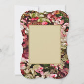 フローラ/ピンクと緑の色ありがとう 招待状 (裏面)