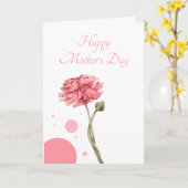 フローラ – ピンク写真の母の日のカード カード (黄色い花)