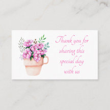 フローラ·ピンク·サンキュー·ユー·ウォーター結婚カラー·フラワーズ