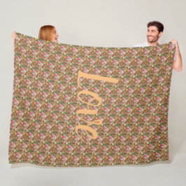 フローラ フリースブランケット