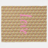 フローラ フリースブランケット (正面(横))