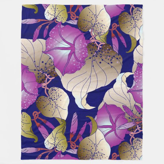 フローラ フリースブランケット (正面)