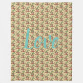 フローラ フリースブランケット (正面)