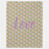 フローラ フリースブランケット (正面)