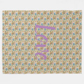 フローラ フリースブランケット (正面(横))