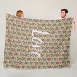 フローラ フリースブランケット