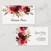 フローラ，ブティック名刺 名刺 (正面/裏面)