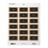 フローラ&ブラックチョークボード「Uピックカラー」製品 ラベル (フルシート)