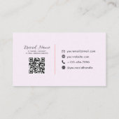 フローラ |プロフェッショナルフェミニンアイコンQRコード 名刺 (裏面)