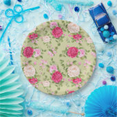 フローラ ペーパープレート (パーティー)