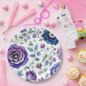 フローラ ペーパープレート (パーティー)