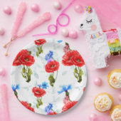 フローラ ペーパープレート (パーティー)